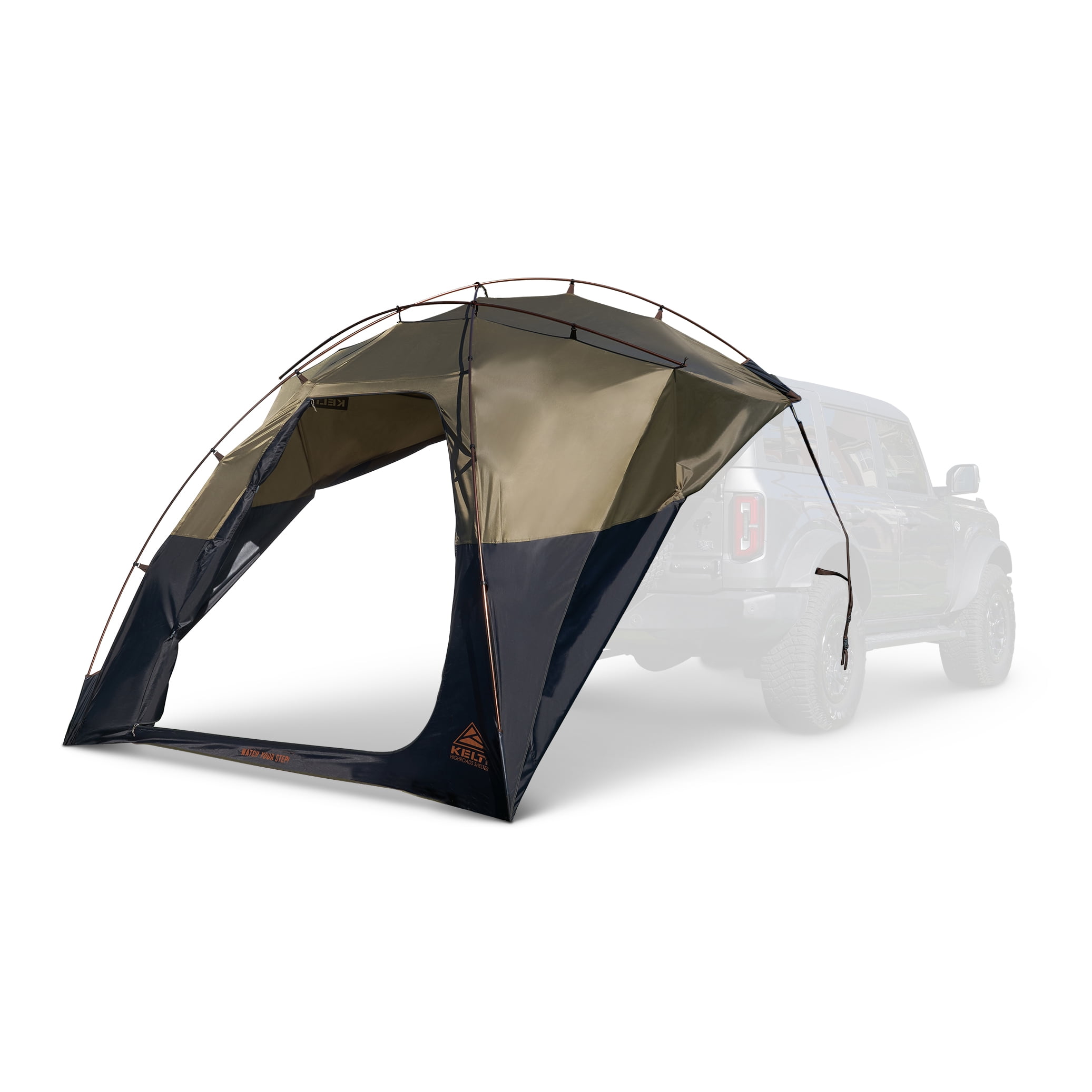 Kelty | Highroads Shelter Annex, Heavy-Duty Overlanding Camping Shelter - Burnt Olive/Peat