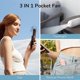 thumbnail image 1 of Handheld Mini Fan, 3 IN 1 Hand Fan, Portable USB Rechargeable Small Pocket Fan, Battery Operated Fan [14-21 Working Hours] with Power Bank, Flashlight, 1 of 4