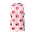 thumbnail image 2 of Easygdp Pig Noses Men's Mesh Basketball Jersey Quick Drying Sleeveless Shirts Fitted Muscle Tank Tops Sport Round Neck T-Shirt - Large, 2 of 9