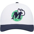 thumbnail image 2 of Men's Mitchell & Ness White/Navy Dallas Mavericks Hardwood Classics Core 2-Tone 2.0 Pro Snapback Hat, 2 of 4