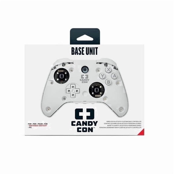 Candy Con Wireless Gaming Controller for Nintendo Switch & PC, White Game Controller