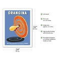 thumbnail image 2 of Orangina Carbonated Drink With Orange Pulp - Vintage French Advertising Poster by Bernard Villemot c.1959 - Fine Art Matte Paper Print (Unframed) 24x32in, 2 of 4