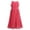 Watermelon Red, variant on CHICTRY Girls Sleeveless Chiffon Pleated Princess Dress Sequined Neckline Birthday Party Dress Dark Navy 12