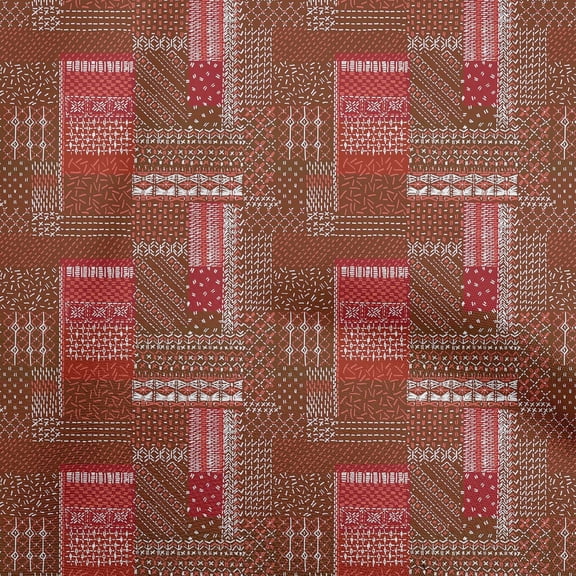 oneOone Cotton Poplin Brown Fabric Patchwork Sewing Craft Projects Fabric Prints By Yard 42 Inch Wide