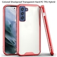 thumbnail image 2 of For Samsung Galaxy S22 Colored Shockproof Transparent Hard PC TPU Hybrid Case, 2 of 3