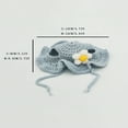 thumbnail image 3 of OUSITAID Mignon Chapeau Tricoté Bleu à Motif Floral pour Animaux de Compagnie, 3 of 5