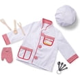 thumbnail image 1 of Conjunto de disfraces de juego de roles de chef con accesorios realistas Embalaje sin frustraciones: traje de chef imaginario, disfraz de chef para niños, niños pequeños, edades, 1 of 5