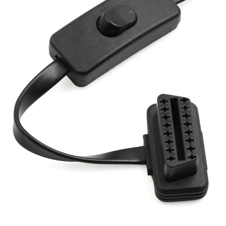 2pcs Car 16 Pin OBD Diagnostic Socket Dust Covers - Plastic Connector Protection Caps