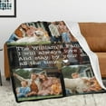 thumbnail image 3 of Custom Blanket with Picture Text Customized Photo Throw Blanket for Adult, Kids Personalized Family Photo Blanket for Mom, Dad, Grandma, Grandpa, Memorial Gifts for Christmas, Anniversary, Birthday, 3 of 6
