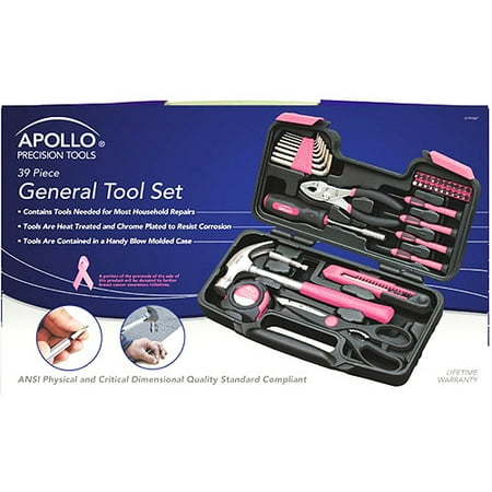 apollo 39 piece tool set pink walmart com apollo 39 piece tool set pink walmart com