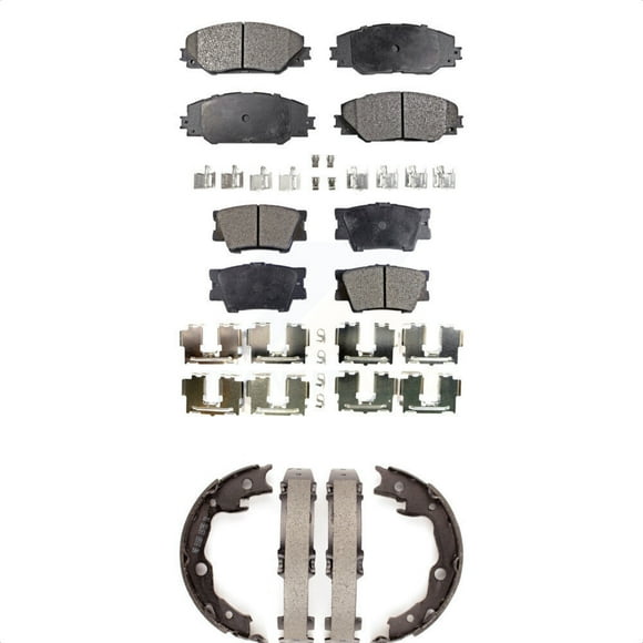 Transit Auto Front Rear Semi-Metallic Brake Pads and Parking Shoes Kit for Car Toyota RAV4 Matrix Pontiac Vibe KFN-100752