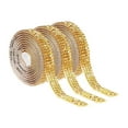 thumbnail image 1 of yuksok 3 Pcs Rubans en Strass Bandes de Strass pour Projets de Couture Bricolage Artisanat Or, 1 of 9