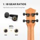 thumbnail image 4 of Ukelele de concierto Donner DUC-100L para zurdos, caoba, 23 pulgadas, 4 of 7