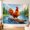 A, variant on XaaKee Large Wall Tapestry, Smiling Plank Surfing Fowl, High-Quality Polyester Tapestry, 60x40Inch