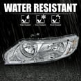 thumbnail image 6 of Spec-D Tuning Chrome Housing Clear Lens Headlights W/ Signal Compatible with 2006-2011 Honda Civic 4Door L+R Pair Head Light Lamp Assembly, 6 of 6