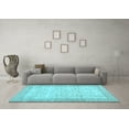 thumbnail image 3 of Ahgly Company Indoor Rectangle Abstract Light Blue Contemporary Area Rugs, 2' x 4', 3 of 4