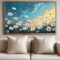 thumbnail image 4 of LUUFILx Floral Daisy Banner Backdrop Outdoor Spring Background Photography Props Party Decoration Scenic Display Garden Wall Art Decor Nature Illustration, 4 of 7