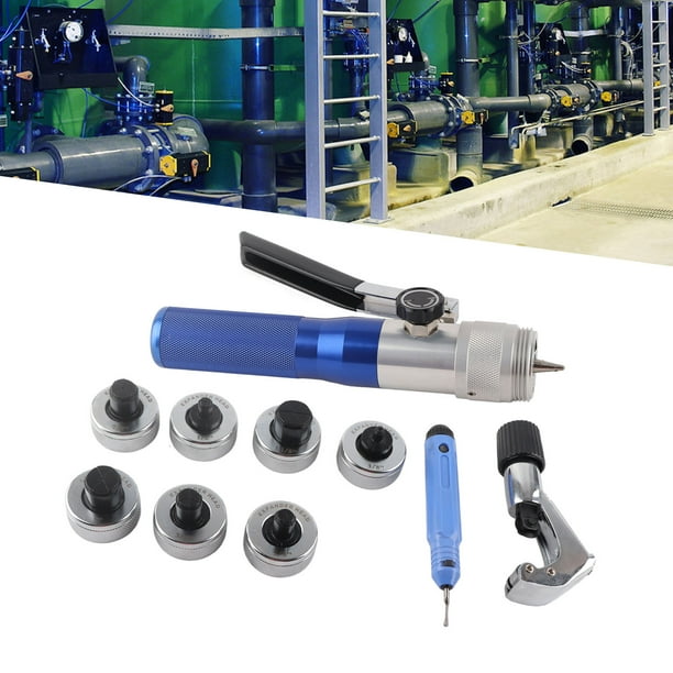 Expansor de tubo hidráulico kit de abocardado de tubería de 10-28 mm Ahorro de mano de obra Tamaños estándar duraderos Multifuncional con caja de almacenamiento para tubos de ANGGREK Otros