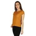 thumbnail image 4 of Inkmeso Solid Short Sleeve Basic T-Shirt For Womens Patch Pocket Casual Summer Basic Top, 4 of 7