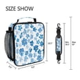 thumbnail image 5 of Square Lunch Bag 10.5*3.5*9.5 Inches Cooler Bag Lunch Bag Insulation Portable Durable Fashion Blue Floral, 5 of 6