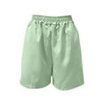 thumbnail image 4 of yillto Women's 2 Piece Short Sets Summer Loose Athletic Shorts and Zip up Short Sleeve Tops Tracksuit, 4 of 6