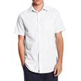 thumbnail image 2 of Berlioni Italy Men's Premium Classic Button Down Short Sleeve Solid Dress Shirt (White,S (14-14½)), 2 of 3