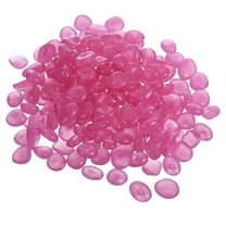 Uxcell 100Pack Glow Rocks 13-17mm Glow Pebbles Decoration in the Dark Luminous Stones Decor DIY Decorative Clear Pink