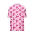thumbnail image 5 of ATENAR Womens Shirts Loose Summer Tops for Women Short Sleeve Tee Pink L, 5 of 6