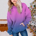 thumbnail image 2 of Staki Cute Hoodies for Teen Girls Trendy Oversized Hooded Sweatshirts Tween Girl Gradient Preppy Clothes 1-14Y(Purple,11-12 Years), 2 of 5