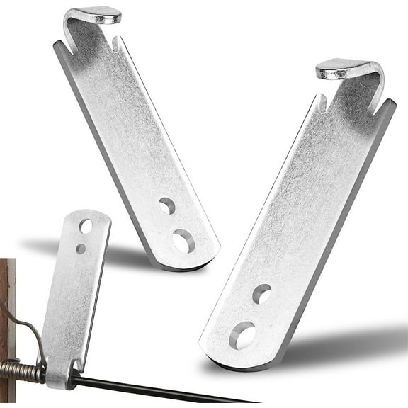 NOGIS Fence Wire Twister Tool for T Post, Galvanized Fence Tools Clip Bender, Stainless Steel Barb Wire Fence Stretcher for Any Fencing Wire, 2Pcs