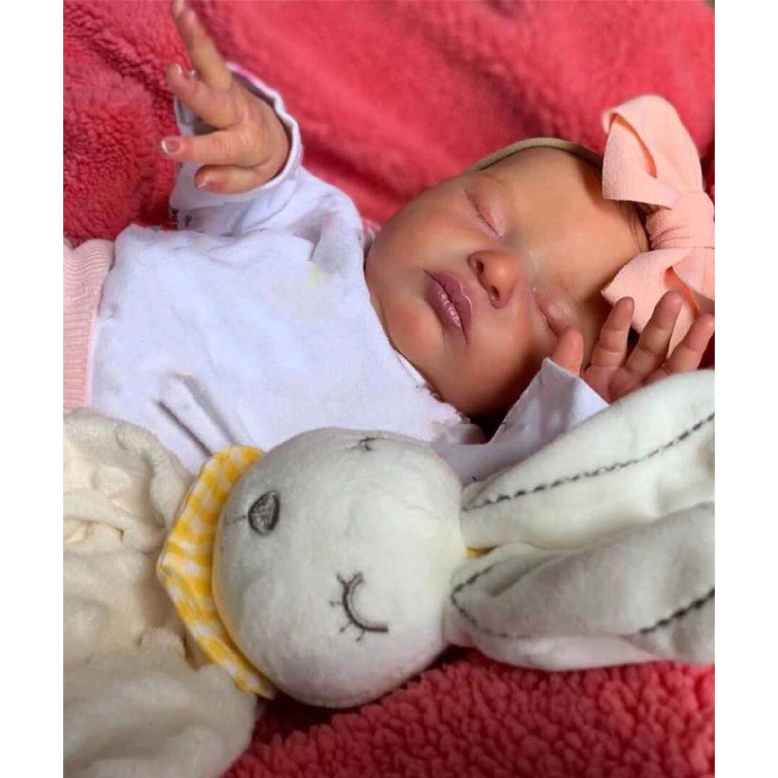20 Inch Laura Finished Painted Realistic Reborn Baby Doll Handmade Reborn Premature Baby Newborn Child Toy Character Gift Doll Christmas Gift/Thanksgiving Gift/Birthday Gift