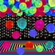 thumbnail image 3 of 90 globos de neón de 12 pulgadas, globos de neón UV, globos reutilizables de lunares, globos de luz negra que brillan en la oscuridad, globos de látex, globos de fiesta fluorescentes reactivos de luz, 3 of 11
