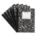 thumbnail image 3 of Composition Book, Medium/college Rule, Black Marble Cover, 9.75 X 7.5, 100 Sheets, 6/pack | Bundle of 2 Packs, 3 of 5