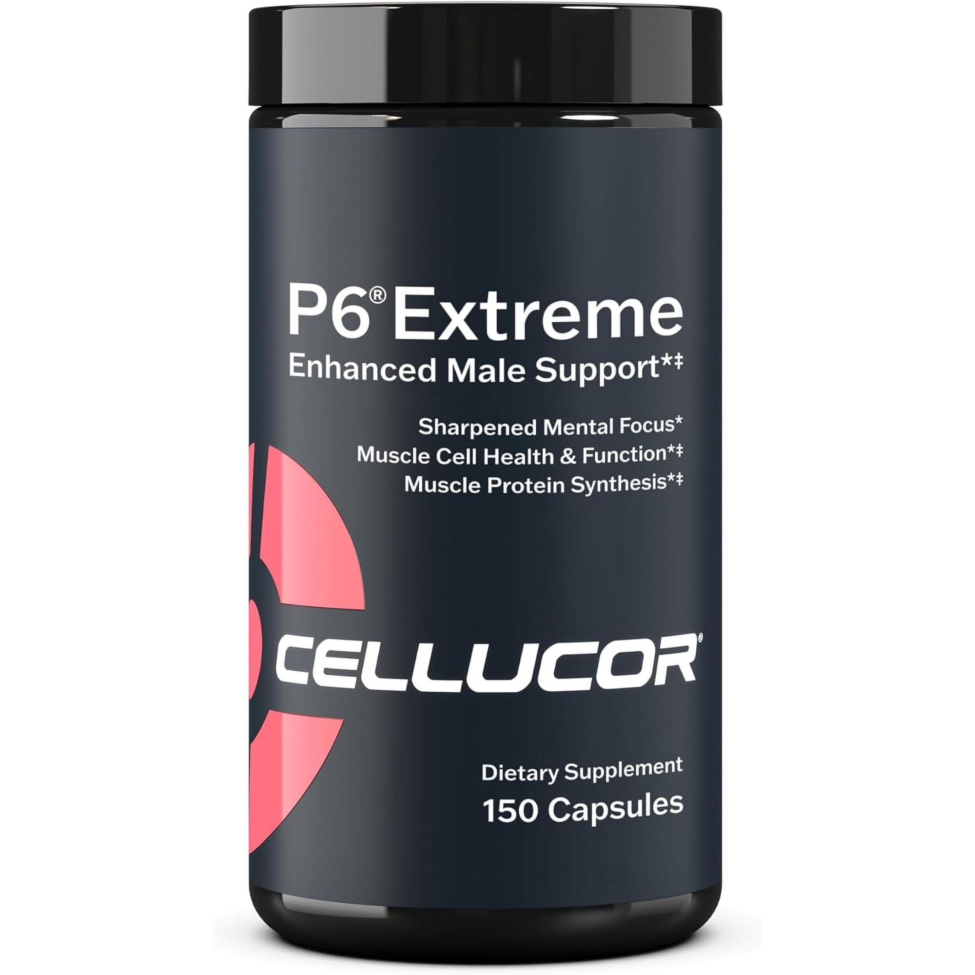Cellucor P6 Extreme Enhanced Male Support, for Muscle Growth & Strength, 150 Capsules