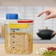 thumbnail image 1 of Contenedor para almacenar arroz, cubo para comida de mascotas, organizador de cocina, contenedor para granos, para despensa, cocina, granos y frutos, 1 of 8