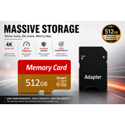 512GB Micro SD Card Flash Memory Card with Adapter