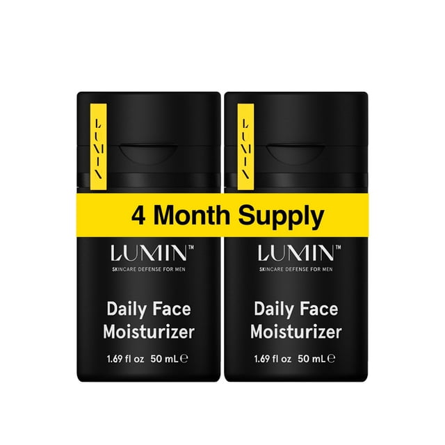 Crema hidratante Lumin Daily Face para hombre con niacinamida, 50 ml, paquete de 2