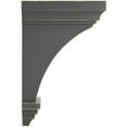 thumbnail image 3 of Ekena Millwork 6"W x 6 3/4"D x 12"H Large Jefferson Wood Vintage Decor Corbel, Black, 3 of 5