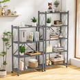thumbnail image 3 of Vebreda 5-Tier Foldable Metal Storage Shelf with Wheels, No-Assembly Collapsible Shelving Unit, Heavy-Duty Rolling Organizer Rack for Kitchen, Garage, Pantry, and Office, 3 of 9