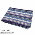 thumbnail image 5 of Striped Floor Pillow Lounger Cover, Horizontal Mixed Christmas Elements Design with Dots Snowflakes Stars Retro Image, Nap Mat Printed Fabric Case for 5 Pillows, 88" x 27", Multicolor, by Ambesonne, 5 of 5