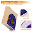 thumbnail image 5 of Yayeee Napkin Holder for Table Set of 2 Kitchen Paper Tissue Organization, Purple Stained Glass Pattern, 5 of 8