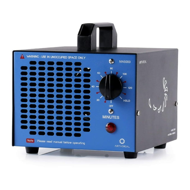 Airthereal MA5000 Commercial Ozone Generator, High Capacity Ozone Machine Odor Removal - Home Air Ionizers O3 Deodorizer for Rooms, Smoke, Cars and Pets,