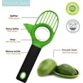 thumbnail image 4 of TORUBIA 3 in 1 Avocado Slicer, Avocado Tool for Fruit and Vegetables Avocado Saver with Grip Handle Avocado Keeper Cutter Multifunctional Avocado Knife Works as Pitter and Cutter Suitable for Fruit, 4 of 7
