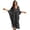 Black - Leopard, variant on Leopard Printed Kaftan Dress for Women Plus Size Batwing Sleeve Caftan Dresses V-Neck Long Cover Up for Swimsuit Casual Loose Beach Cover Up