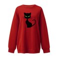 thumbnail image 2 of Sudadera Para Mujer Moda Estampado Cuello Redondo Pullover Tops Manga Larga Cómoda Blusa Sudadera Odeerbi ODB126970, 2 of 3