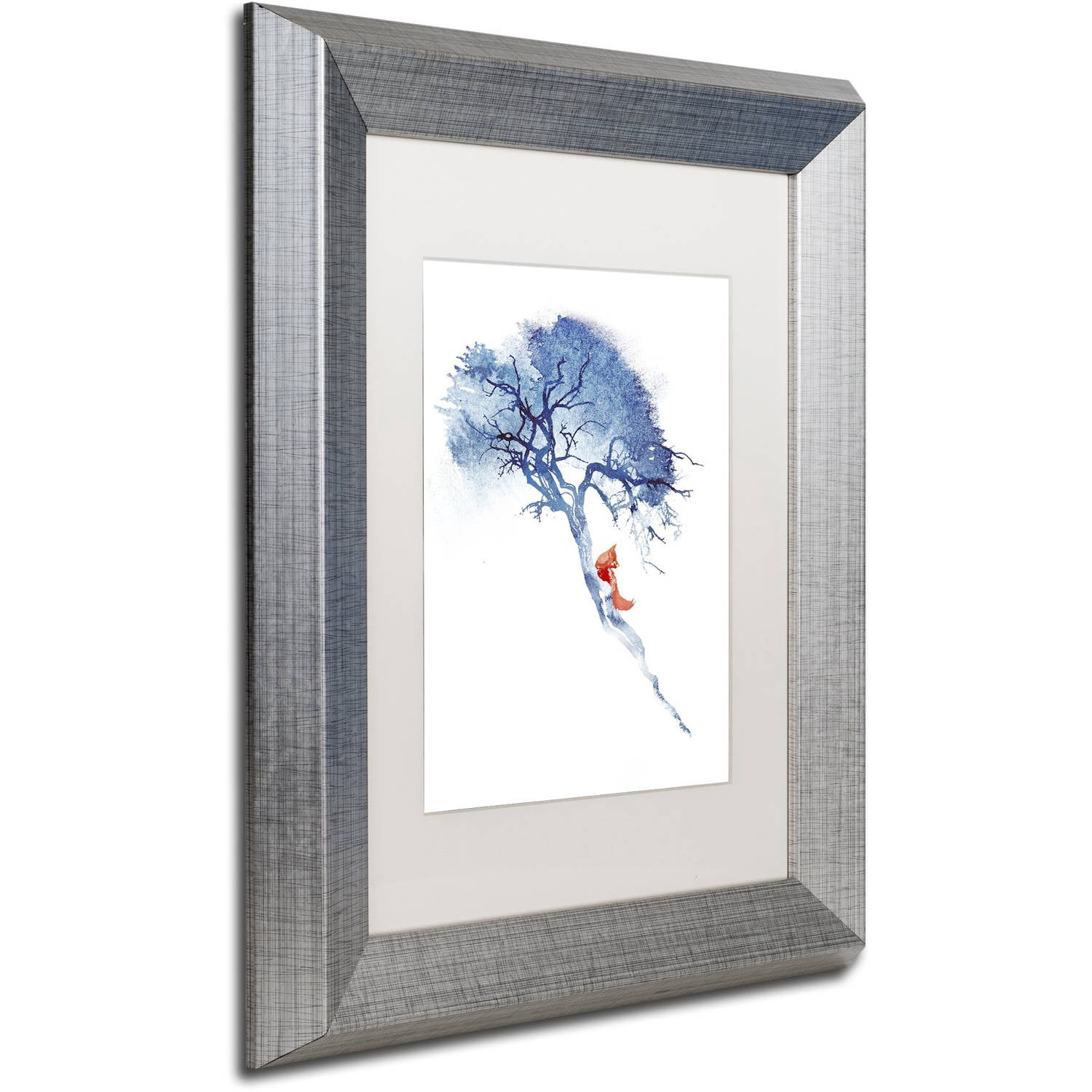 Trademark Fine Art 'There's No Way Back' Canvas Art by Robert Farkas, White Matte, Silver Frame