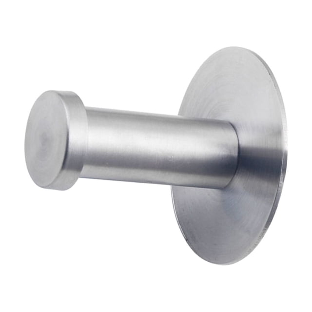 Monstrate Gancho de pared fácil de instalar para baño, cocina y sala de estar, duradero, de acero inoxidable Decoración del hogar plata 47mm