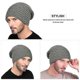thumbnail image 2 of Vbiger Men's Knitted Hat Warm Winter Slouchy Beanie Skull Slouch Cap For Men Gray, 2 of 4