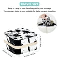 thumbnail image 5 of Print Travel Portable Square Jewelry Stand Organizer Storage Box for Rings, Earrings, Necklaces, Bracelets - Suitable for Girls and Women, 5 of 6