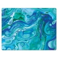thumbnail image 1 of Cut N' Funnel "Blue Fluidity" 1 Pack Designer Flexible Plastic Cutting Board Mat 15" by 11.5", 1 of 8